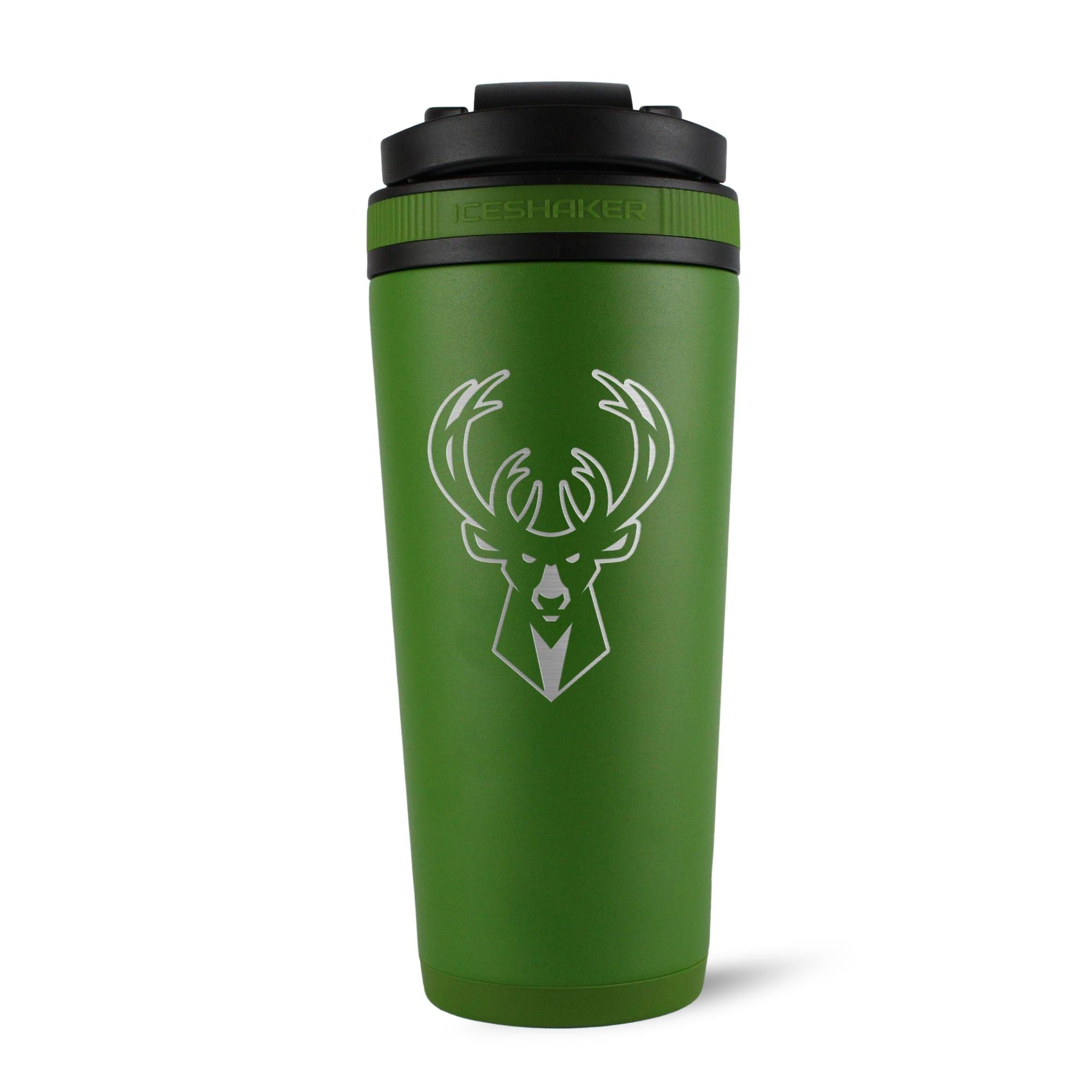 Officially Licensed Milwaukee Bucks 26oz Ice Shaker
