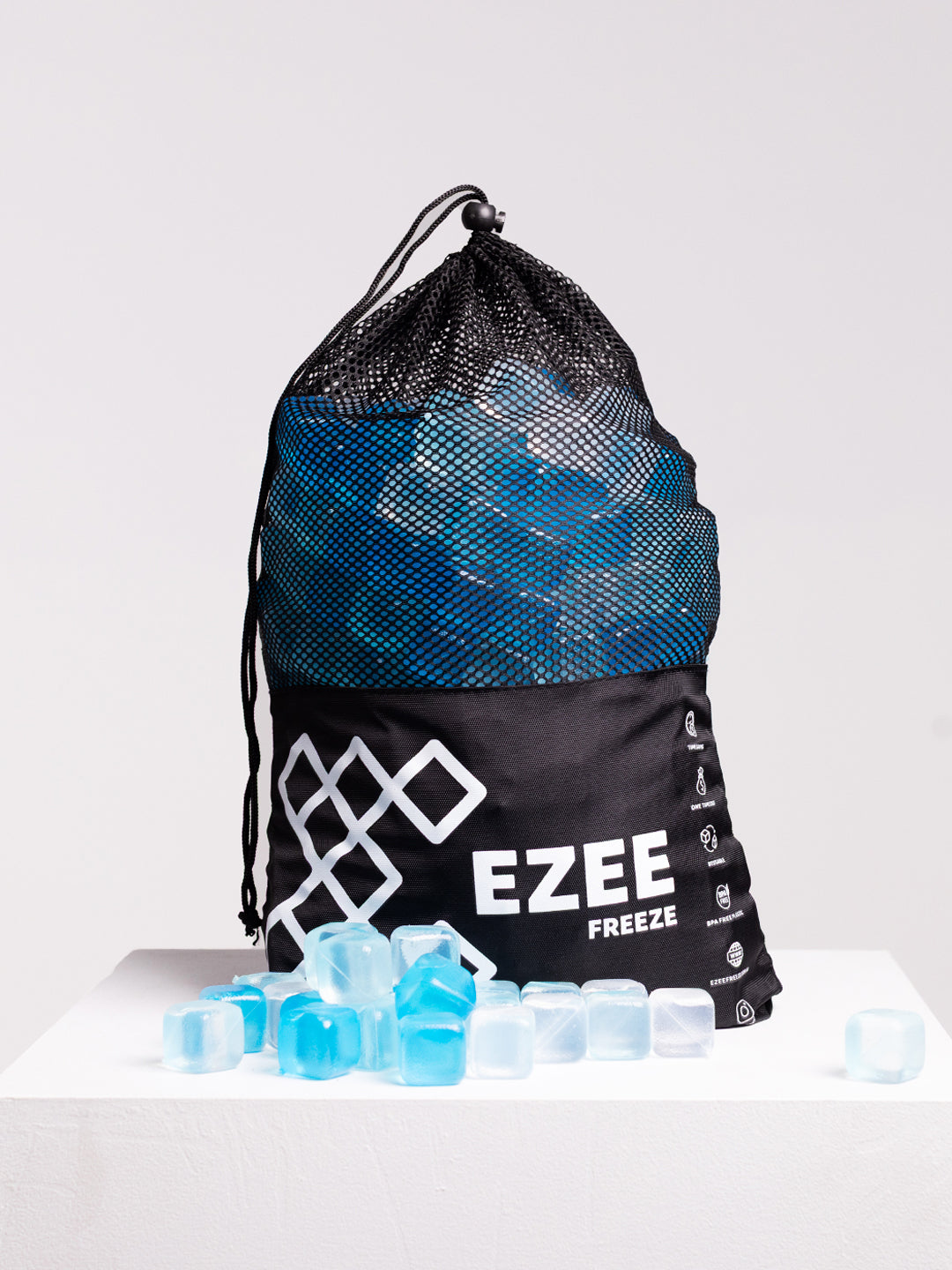 Mega Freeze Blue Ice - 10.5lb Black Bag