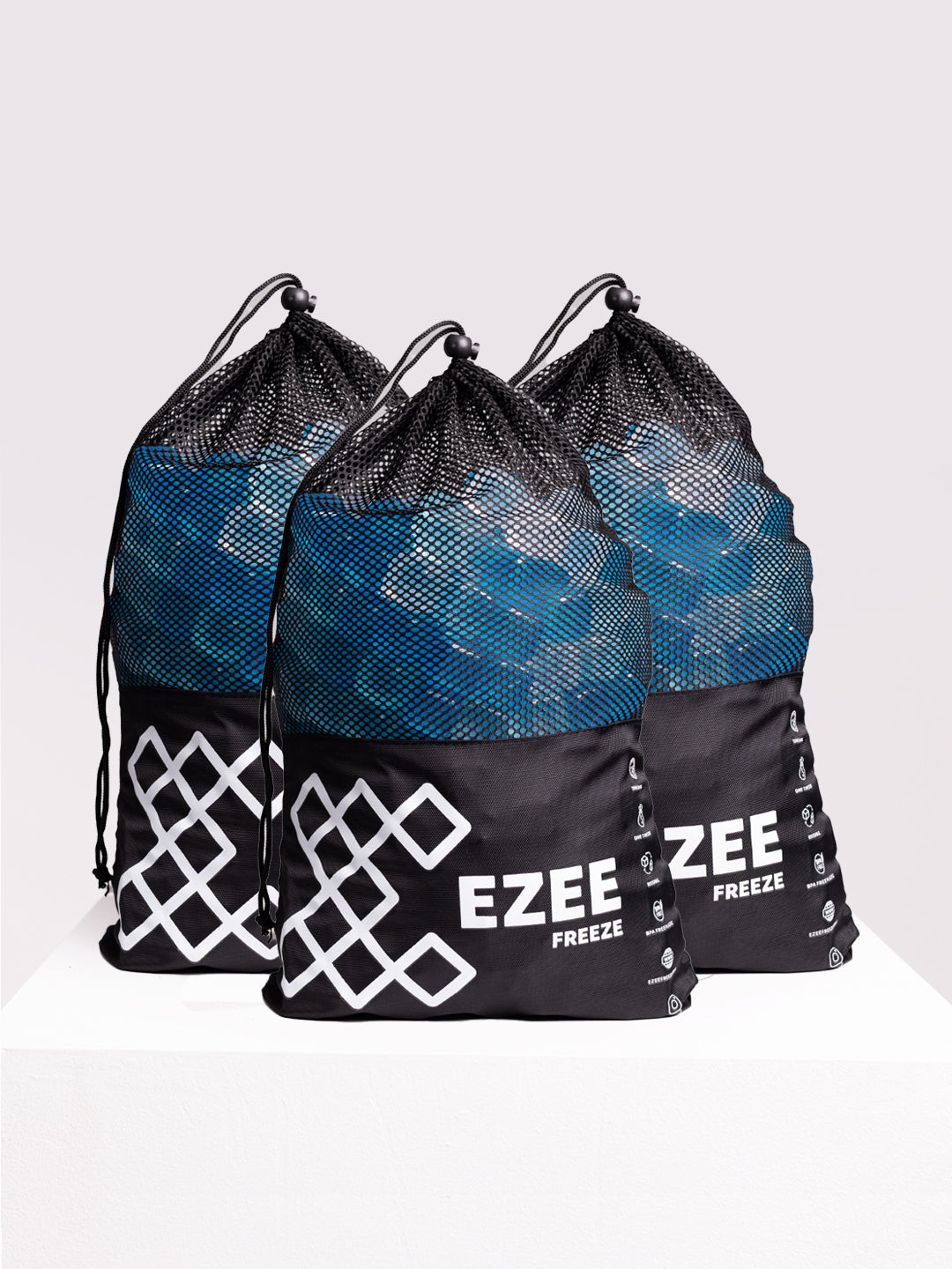 Mega Freeze Blue Ice - 10.5lb Black Bag