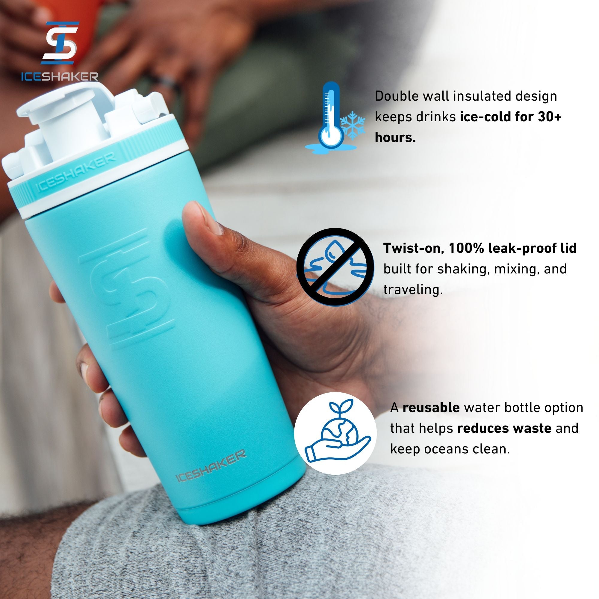 Officially Licensed Chicago Fire 26oz Ice shaker