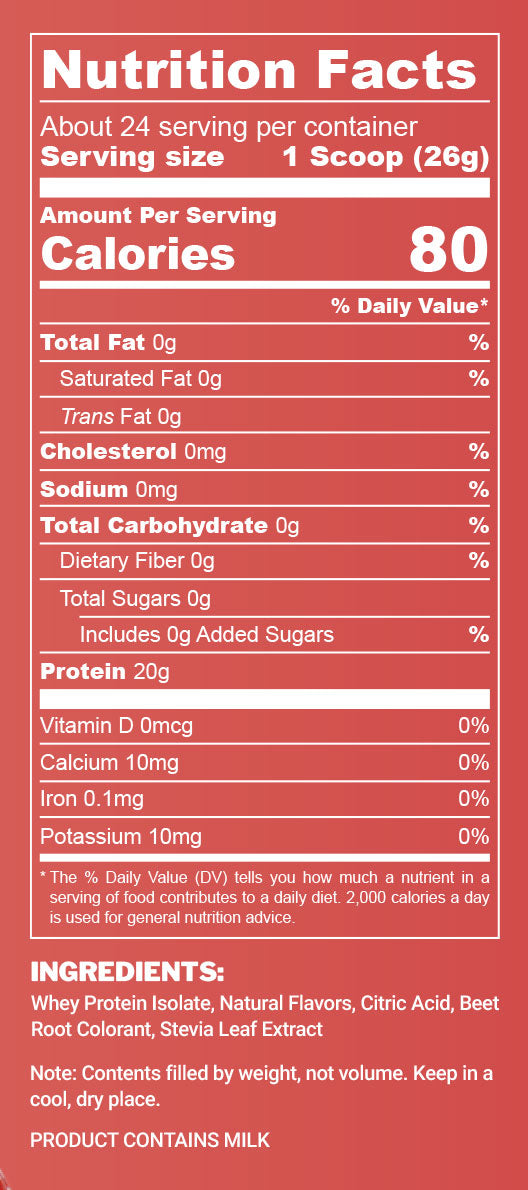 Clear Isolate Protein - Strawberry & Banana