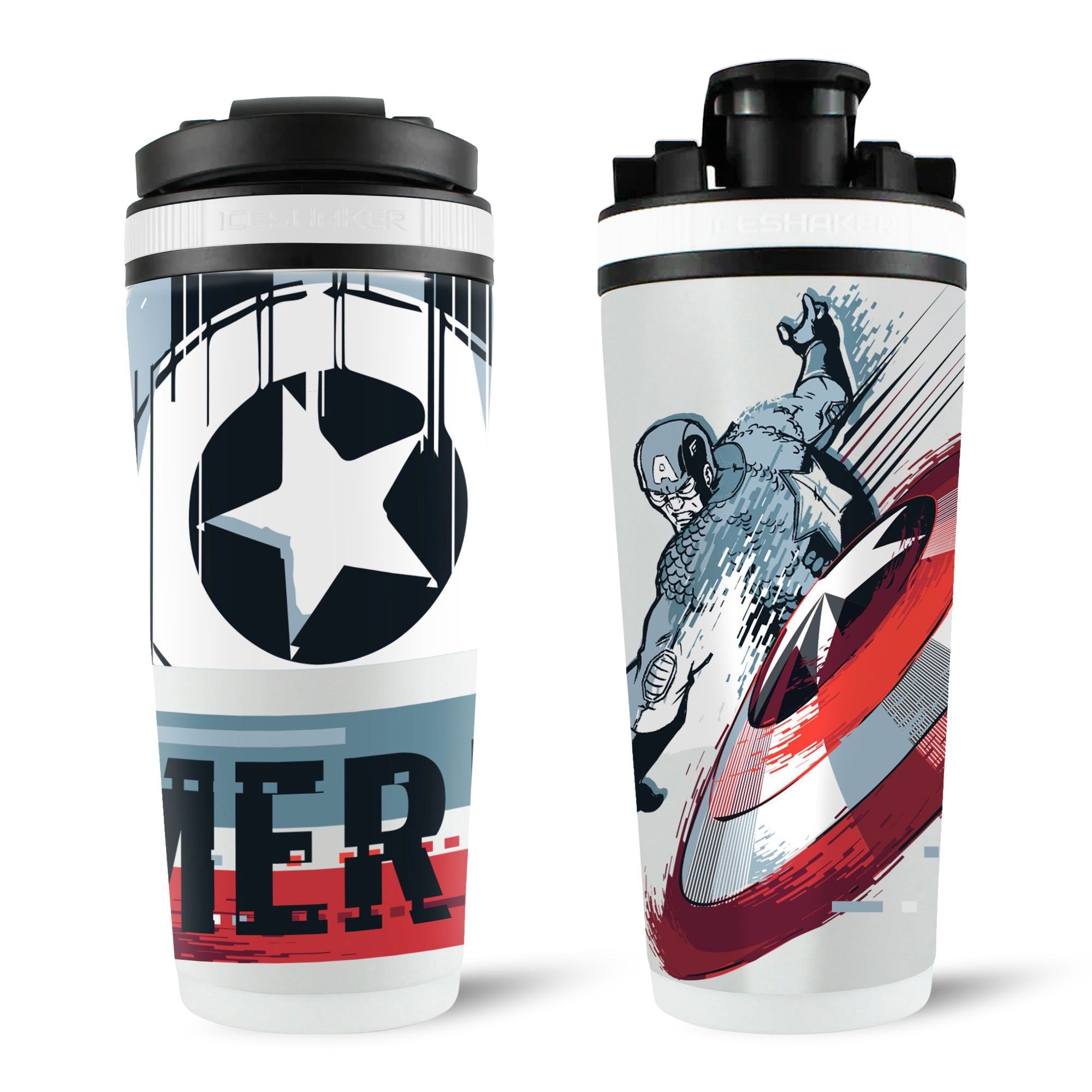Marvel Captain America Shield Throw 4D Ice Shaker