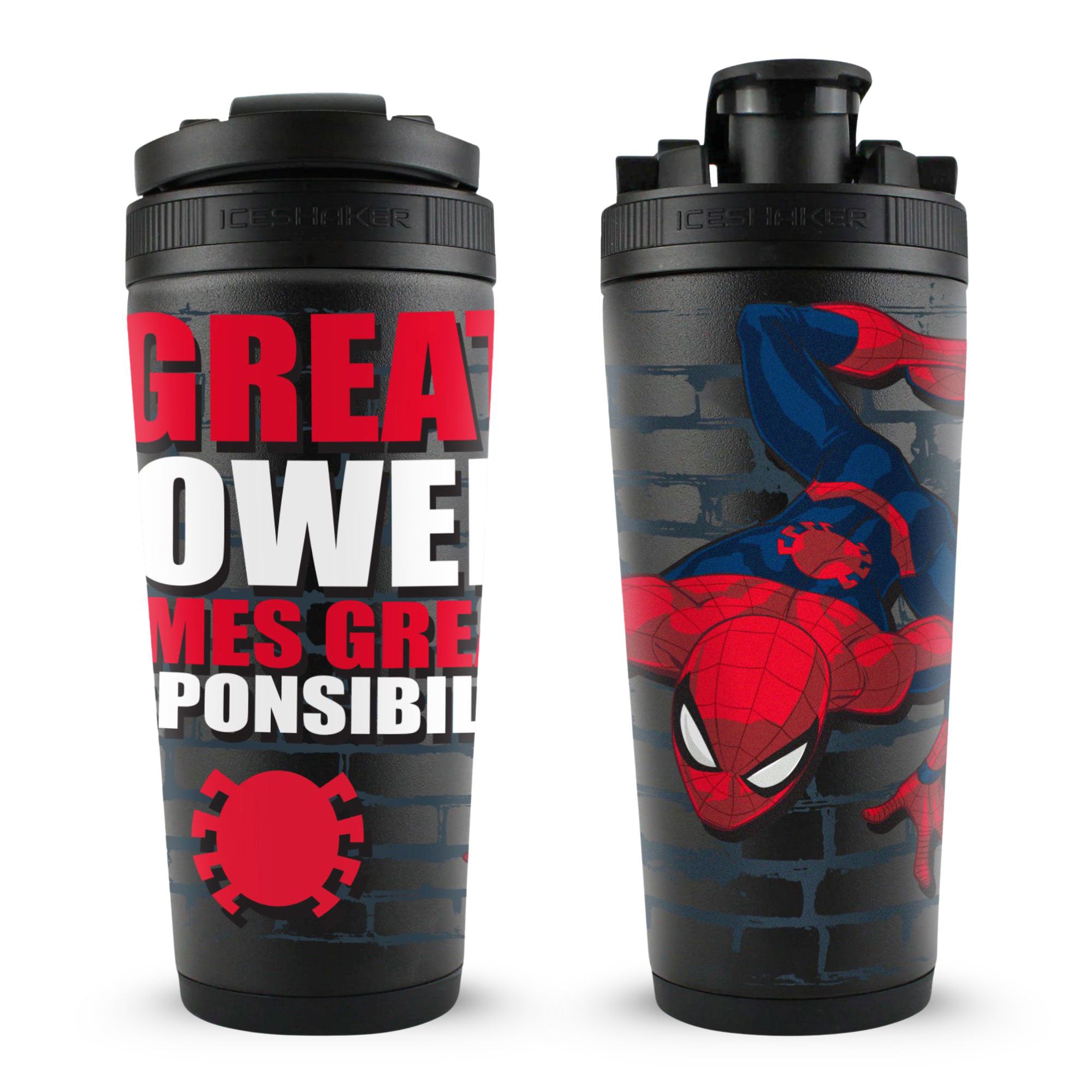 Marvel Spiderman "With Great Power.." 4D Ice Shaker