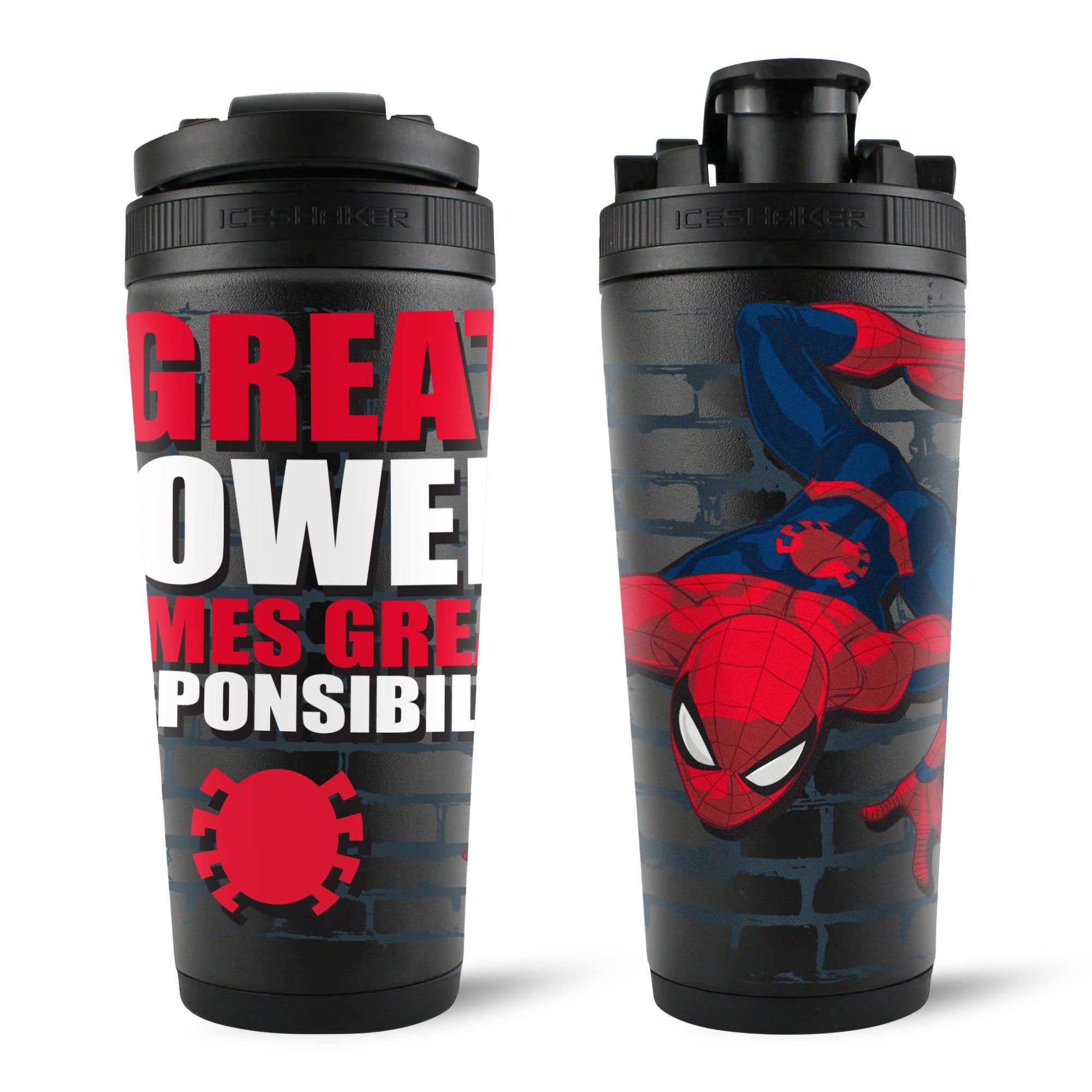 Marvel Spiderman "With Great Power.." 4D Ice Shaker