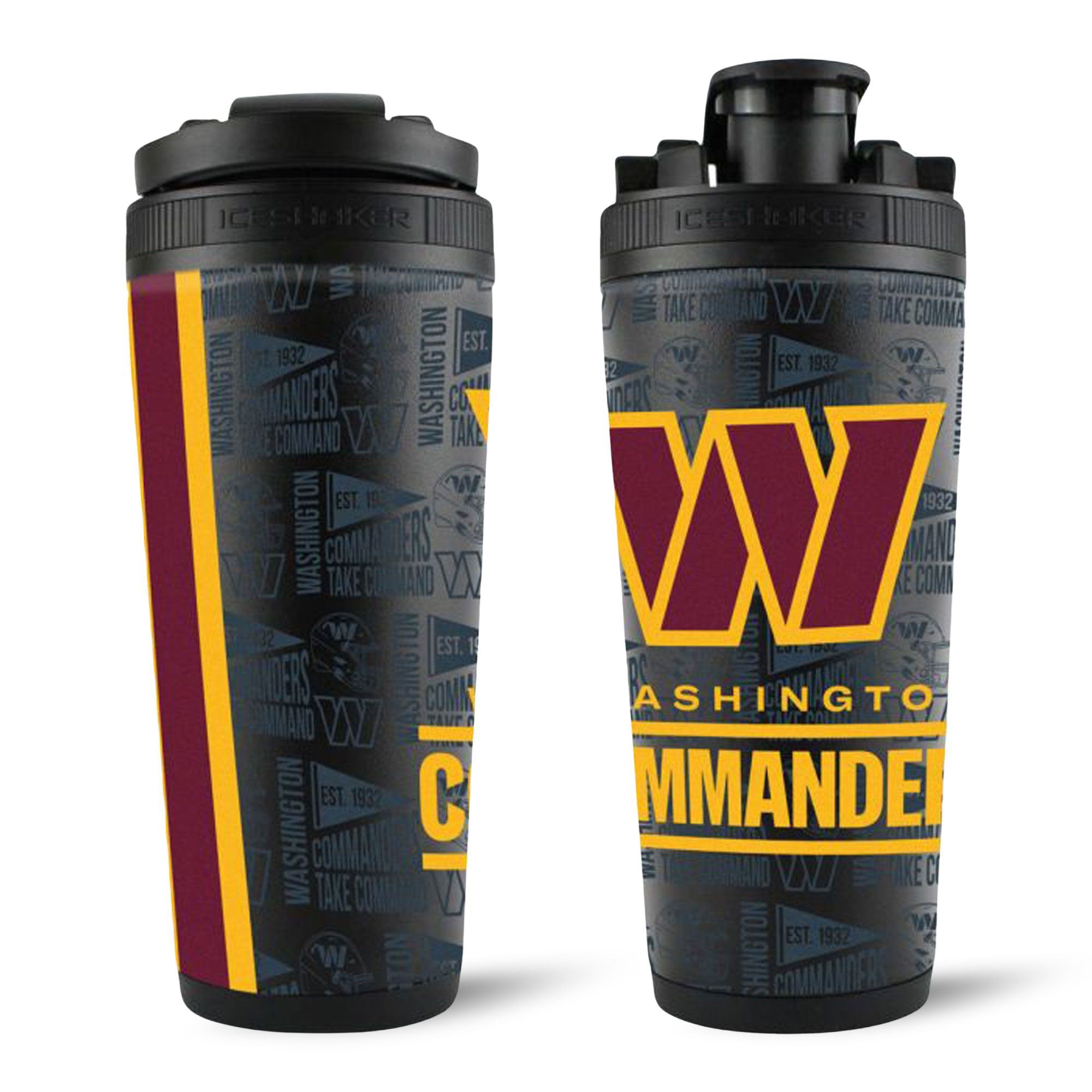 Officially Licensed Washington Commanders 26oz Ice Shaker