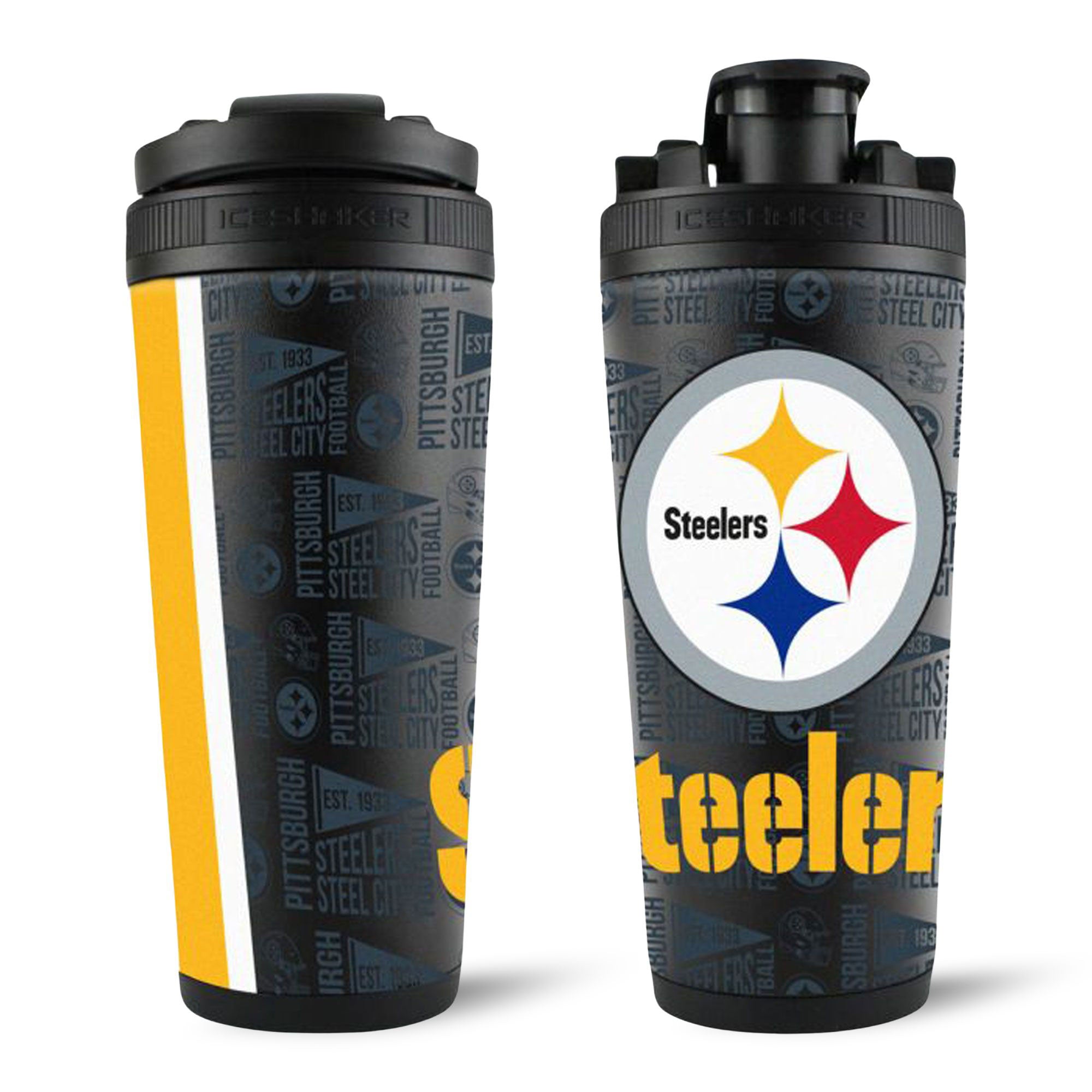 Officially Licensed Pittsburgh Steelers 26oz Ice Shaker